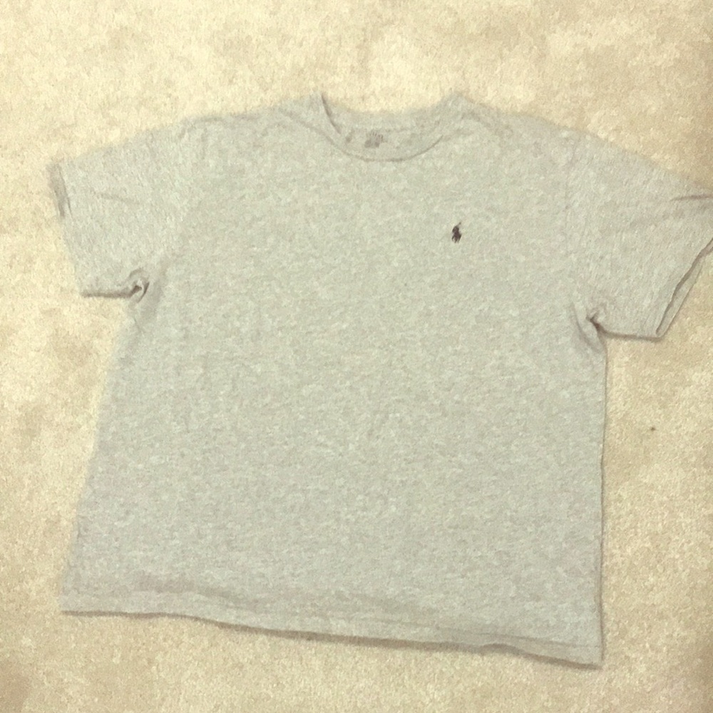 Polo by RL light gray crew cut short sleeve tee!